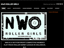 Tablet Screenshot of nworollergirls.com